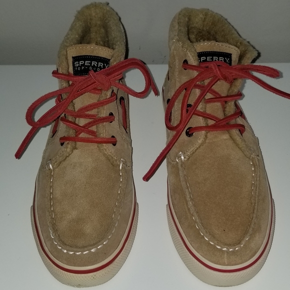 Sperry Shoes - Sperry Top-Sider Suede Faux Fur Chukka Boots Sz 7